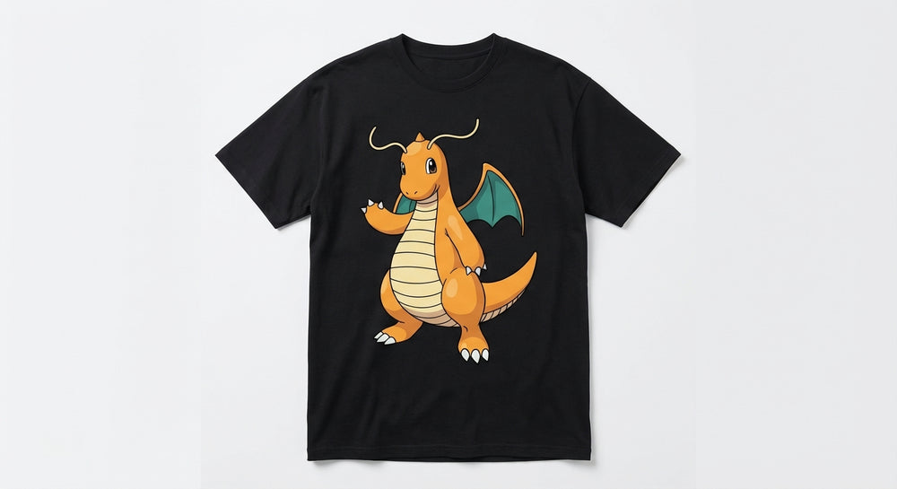 Dragonite Black Flatlay Front