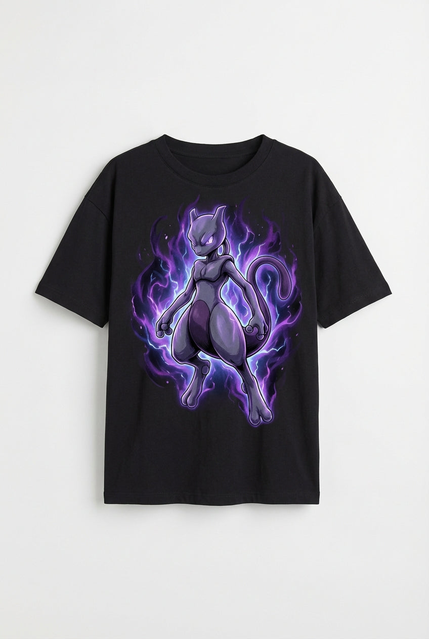 Mewtwo Black Flatlay Front