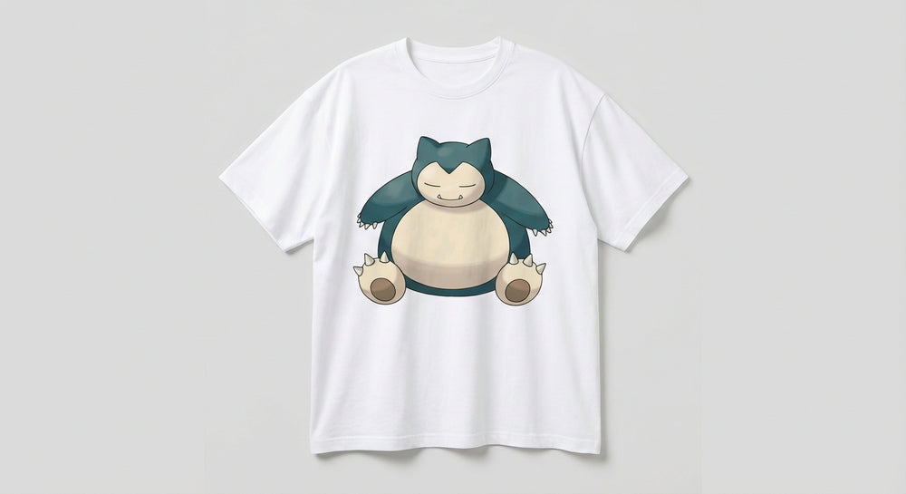 Snorlax White Flatlay Front